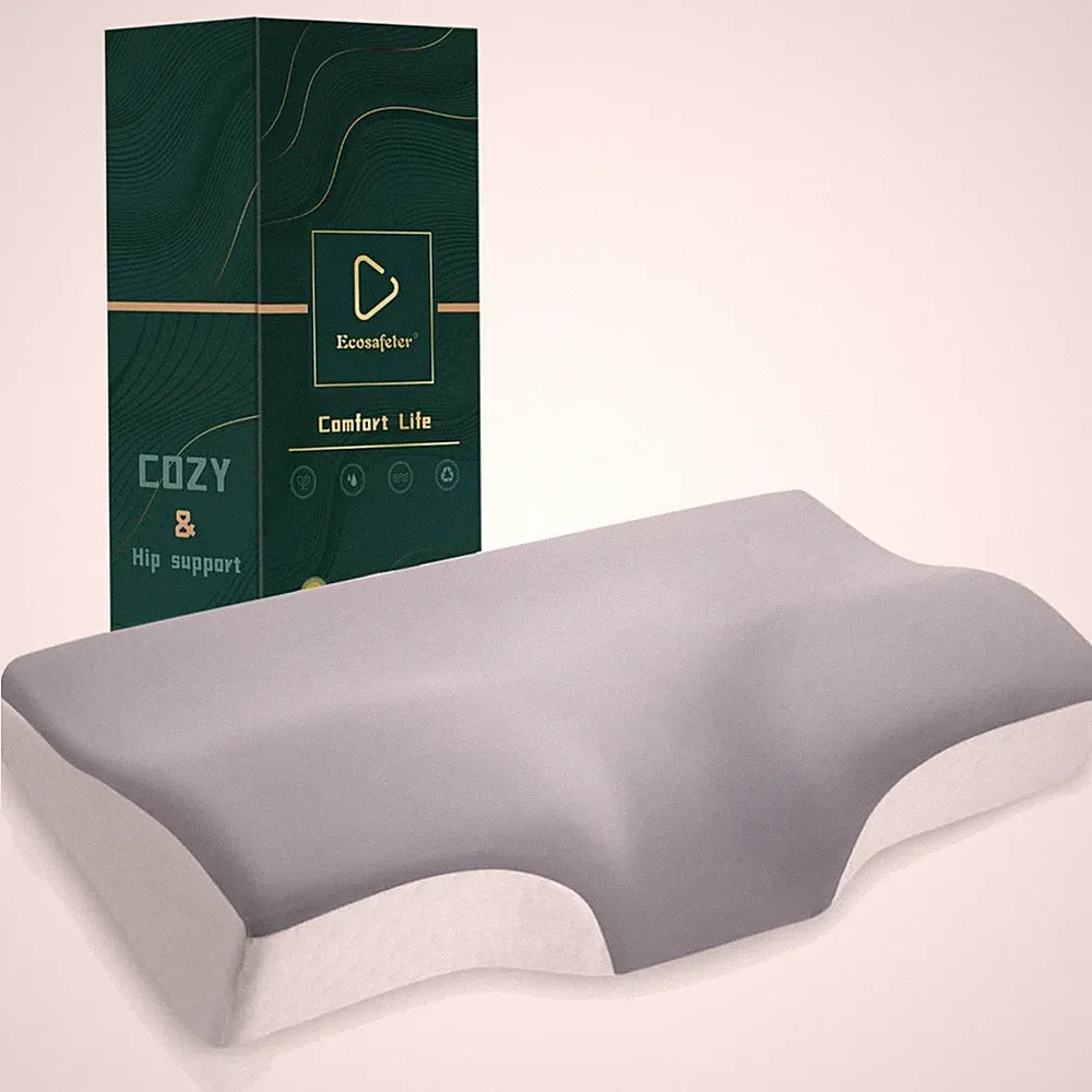 Memory Foam Kissen Nackenstützkissen orthopädisch Baumwollbezug Seitenschläfer