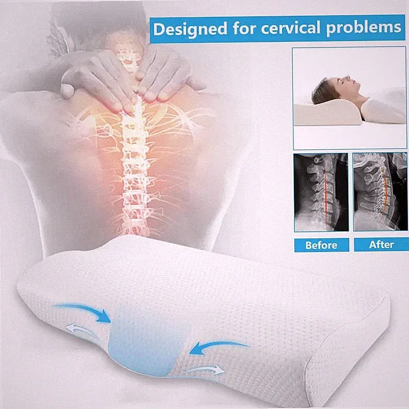 Memory Foam Kissen Nackenstützkissen Orthopädisch Schlafkomfort