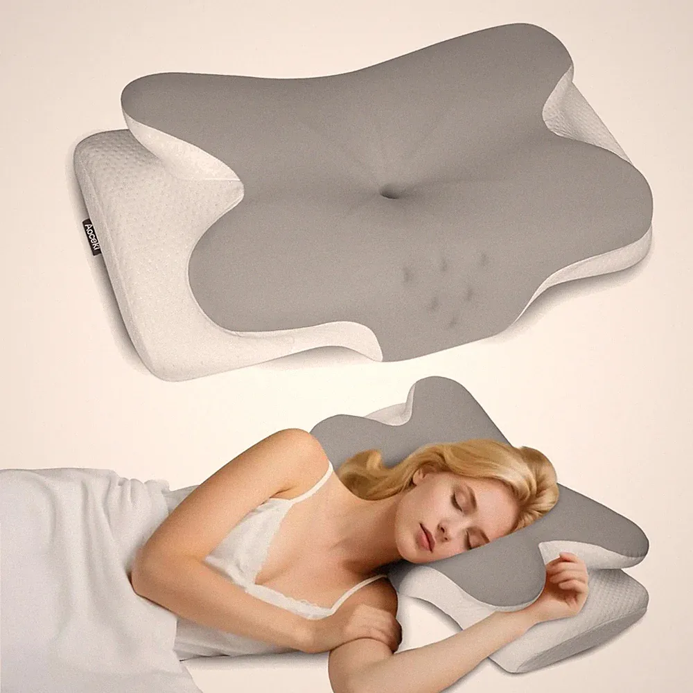 Memory Foam Kissen Nackenstützkissen Seitenschläfer Orthopädisches Kopfkissen