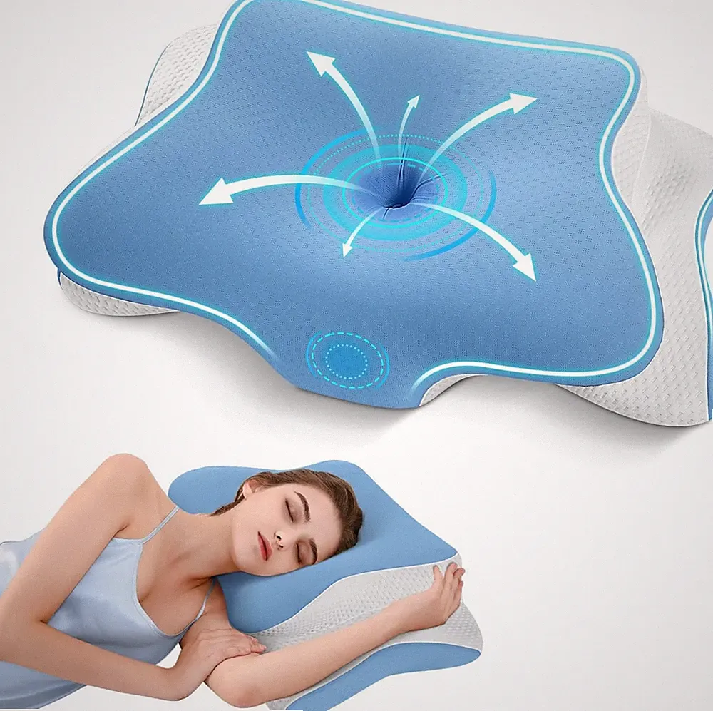 Memory Foam Kissen, orthopädisches ergonomisches Kissen bei Nacken- und Schulterschmerzen