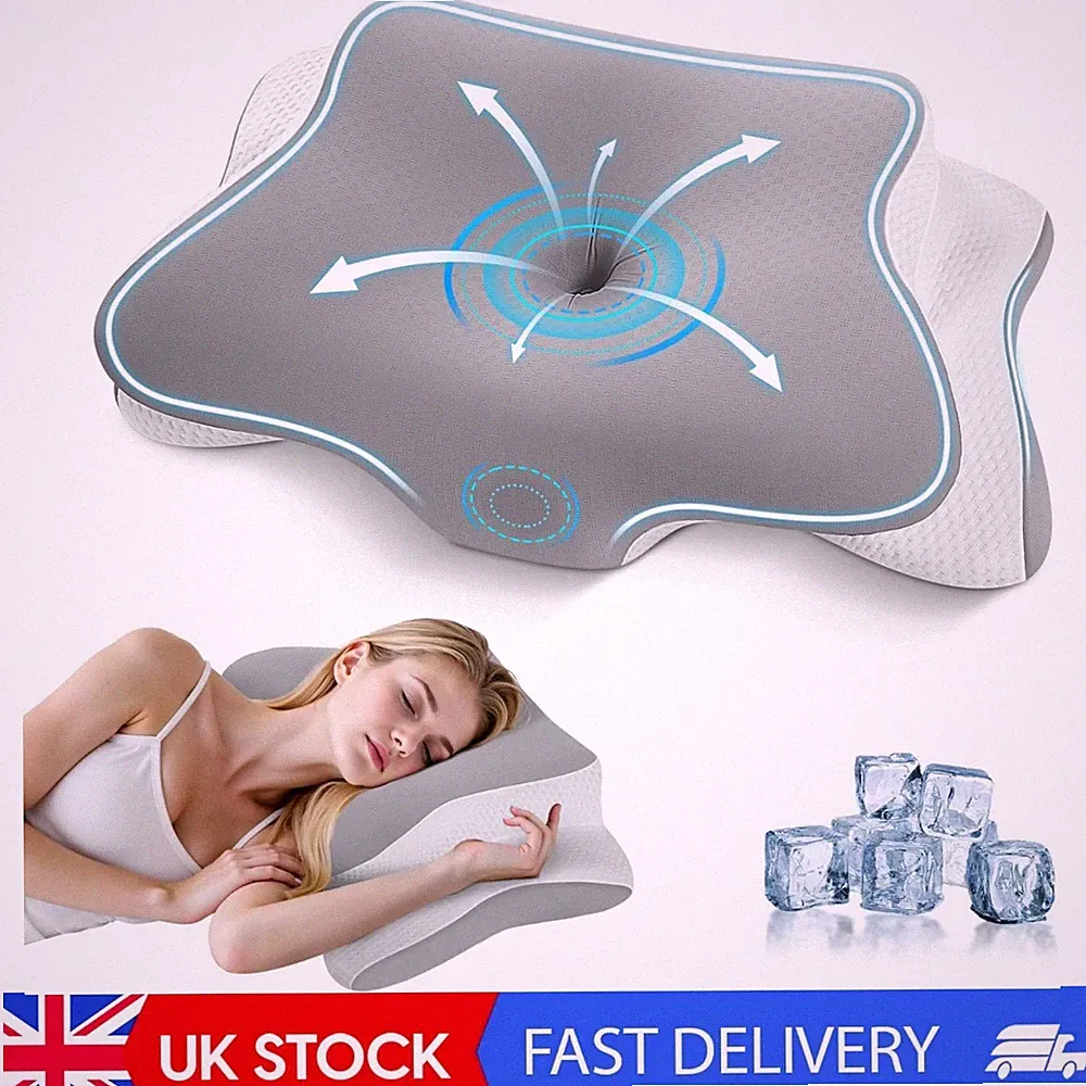 Memory Foam Kissen, orthopädisches ergonomisches Kissen bei Nacken- und Schulterschmerzen