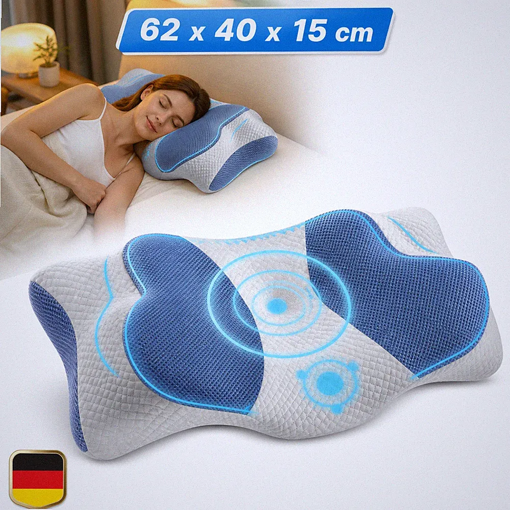 Memory Foam Kissen Orthopädisches Kissen Seitenschläferkissen Ergonomisch DE