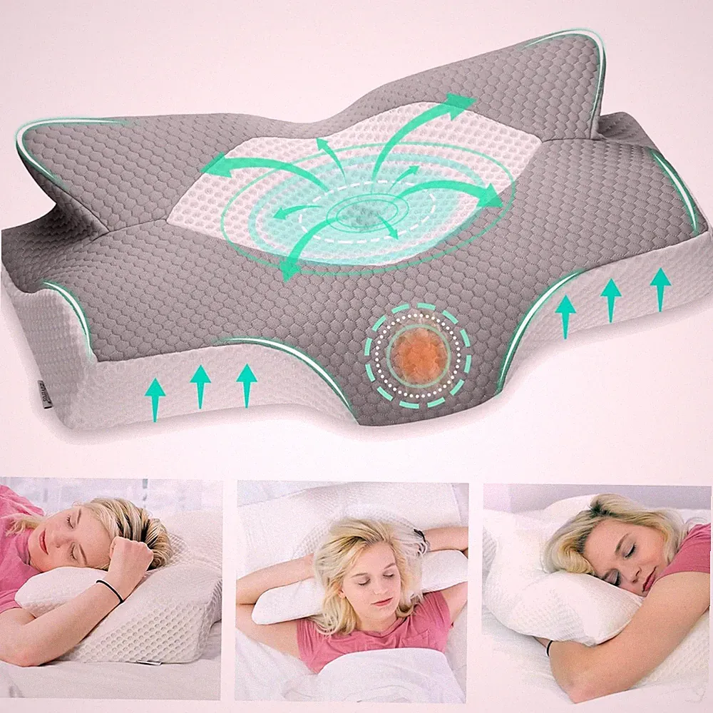 Memory Foam Kissen Seitenschläferkissen Nackenstützkissen Orthopädisch