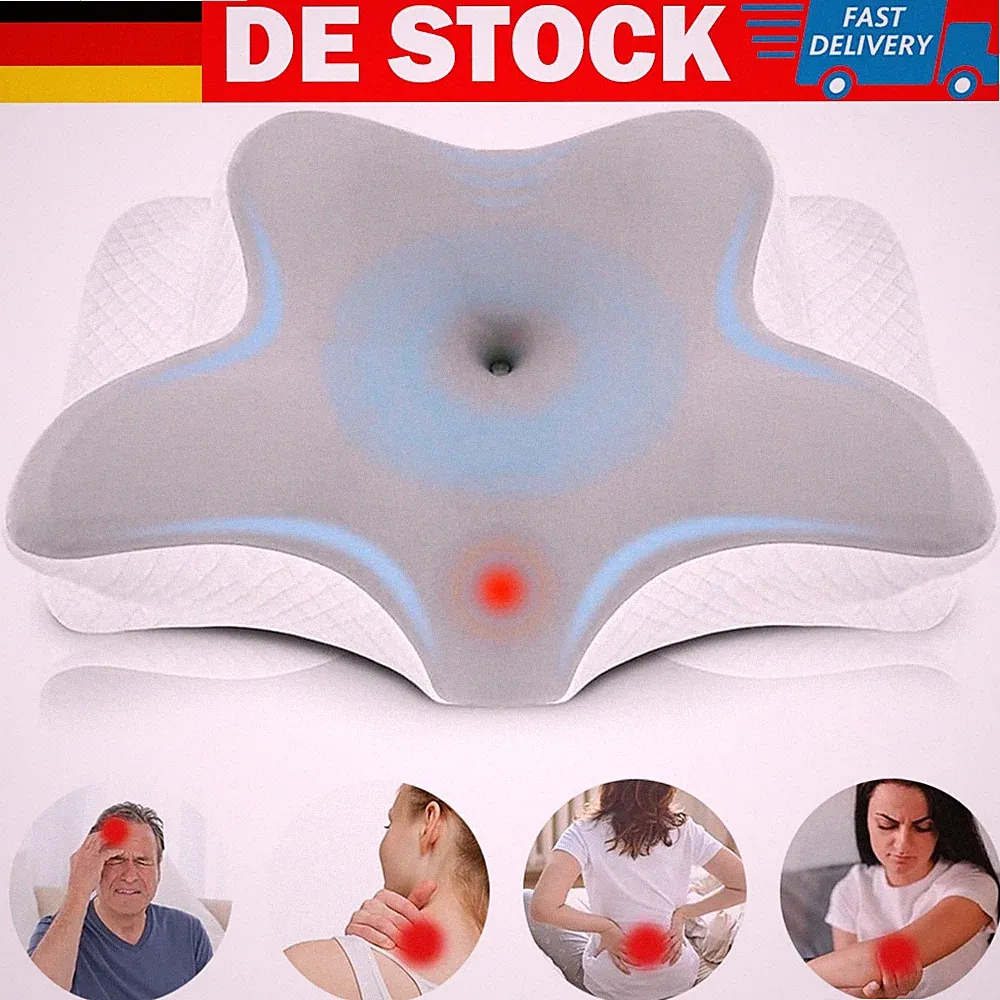 Memory Foam Kissen Stützkissen Waschbar für Seiten-, Rücken- und Bauchschläfer