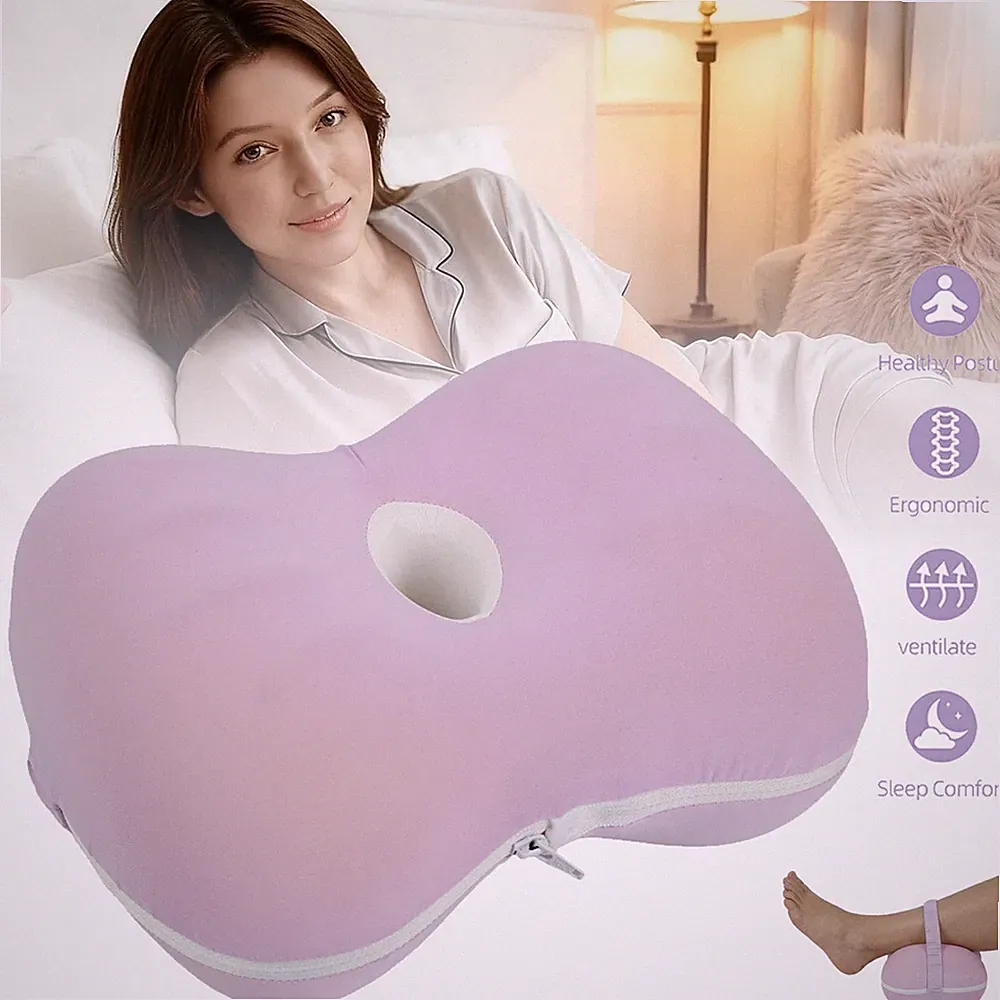 Memory Foam Knie Kissen Ergonomisches Seitenschläferkissen Stützt Hüftkissen