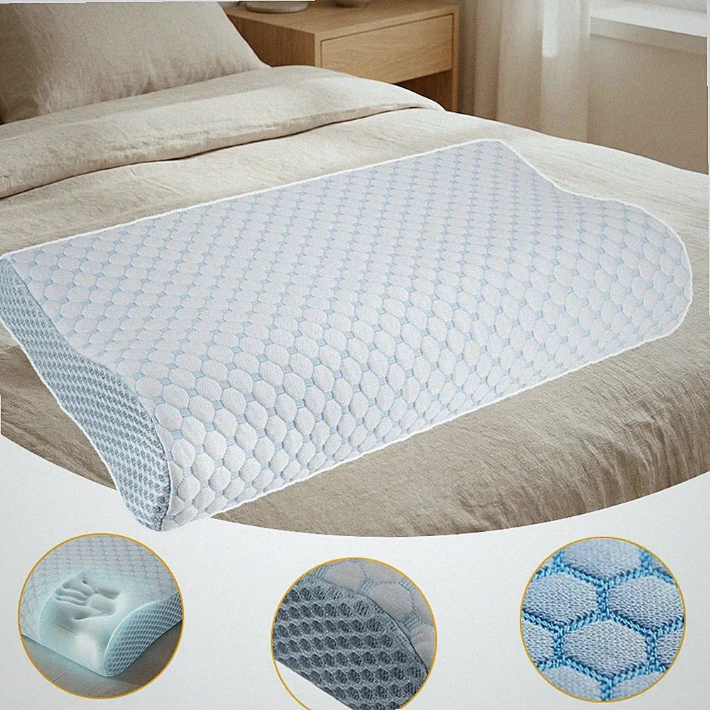 Memory Foam Kopfkissen Ergonomisches Nackenkissen Kühlendem Nackenstützkissen