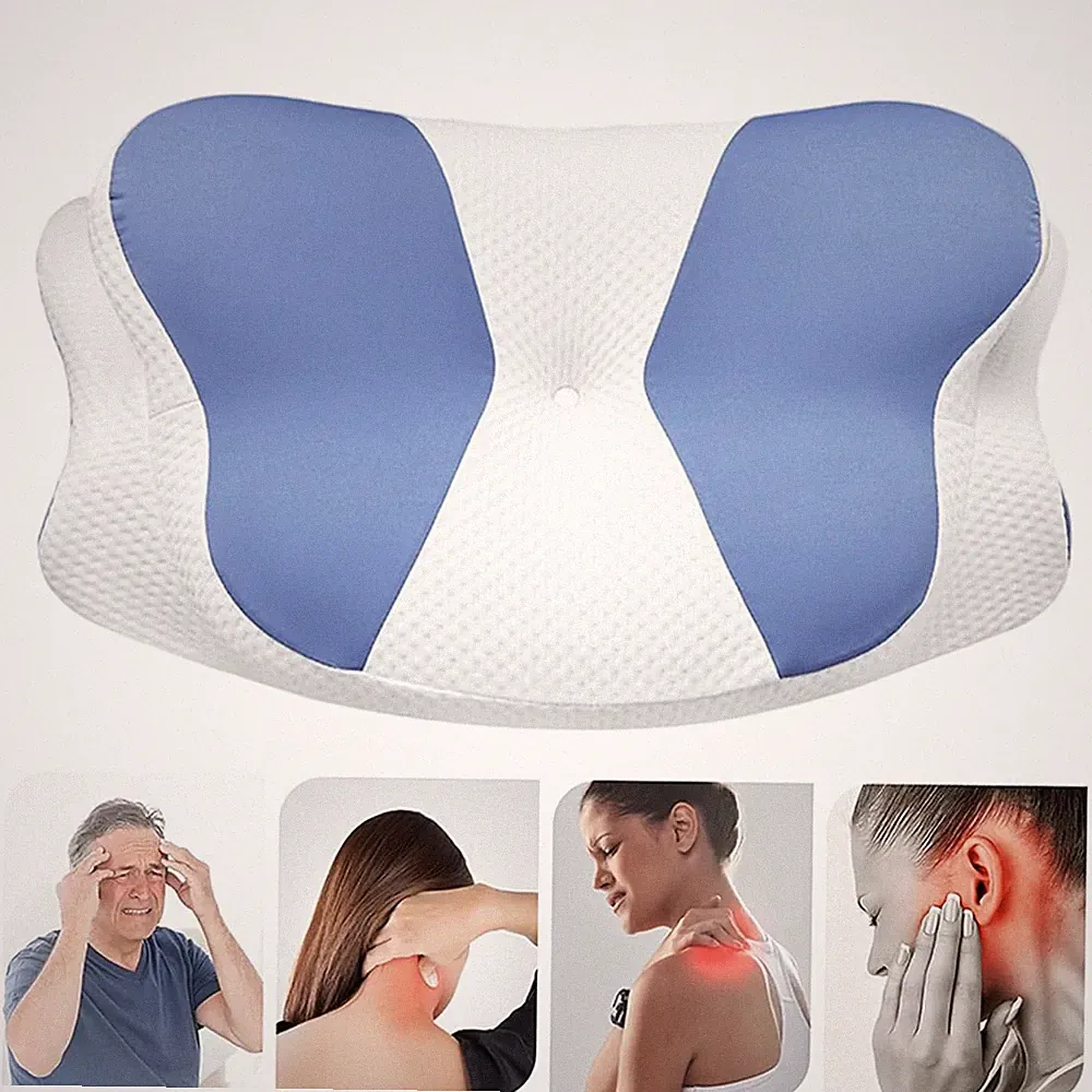 Memory Foam Kopfkissen Nacken Therapiekissen Ergonomisches Abnehmbarem