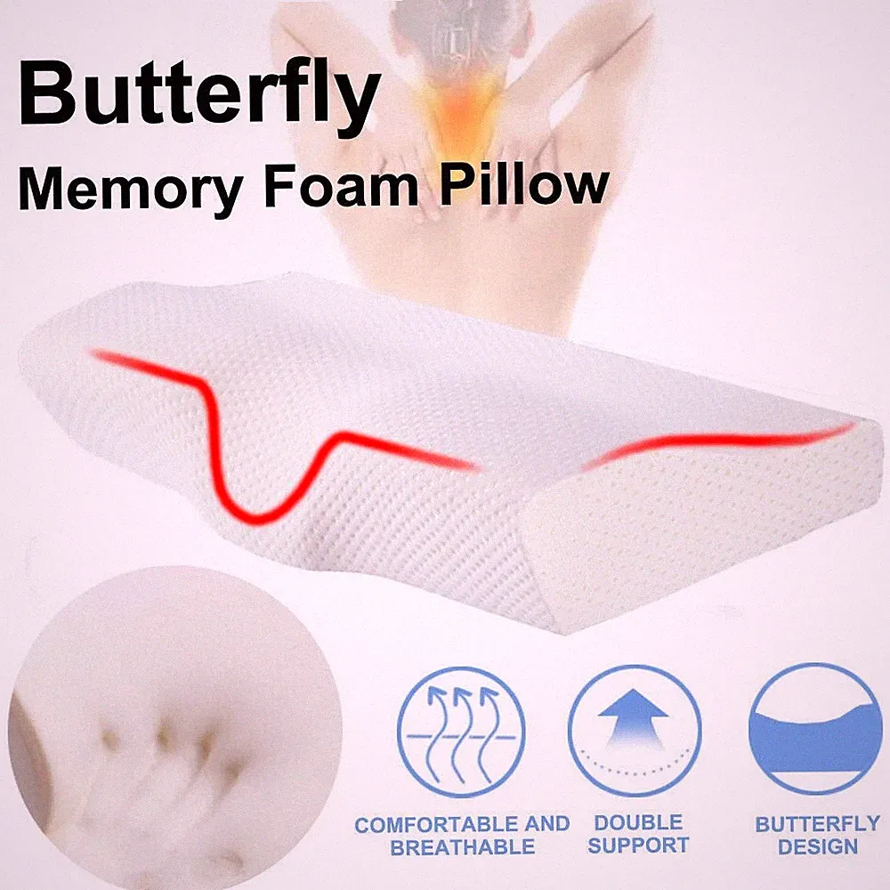 Memory Foam Kopfkissen Nackenkissen für Seiten,Rücken,Bauchschläfer Schlafkissen