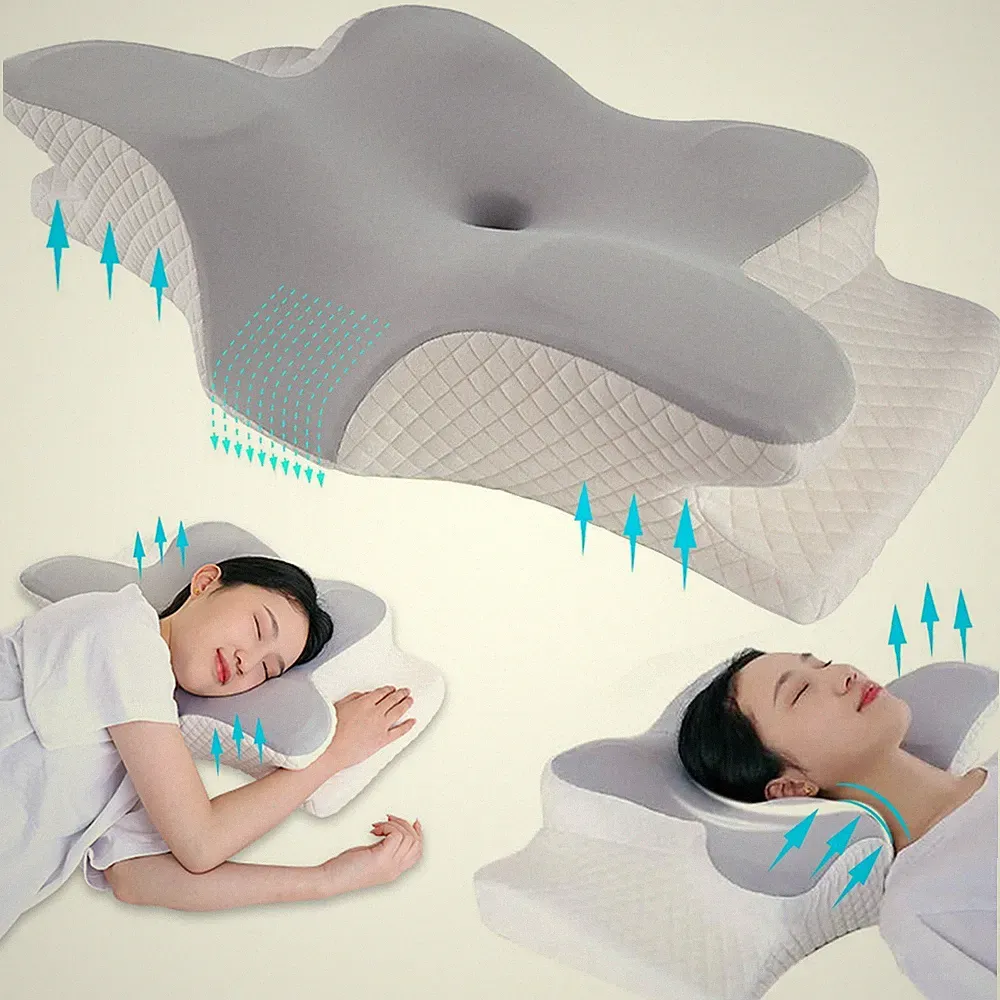 Memory Foam Kopfkissen Nackenkissen Kissen Orthopädisches Kissen- Schlafkissen