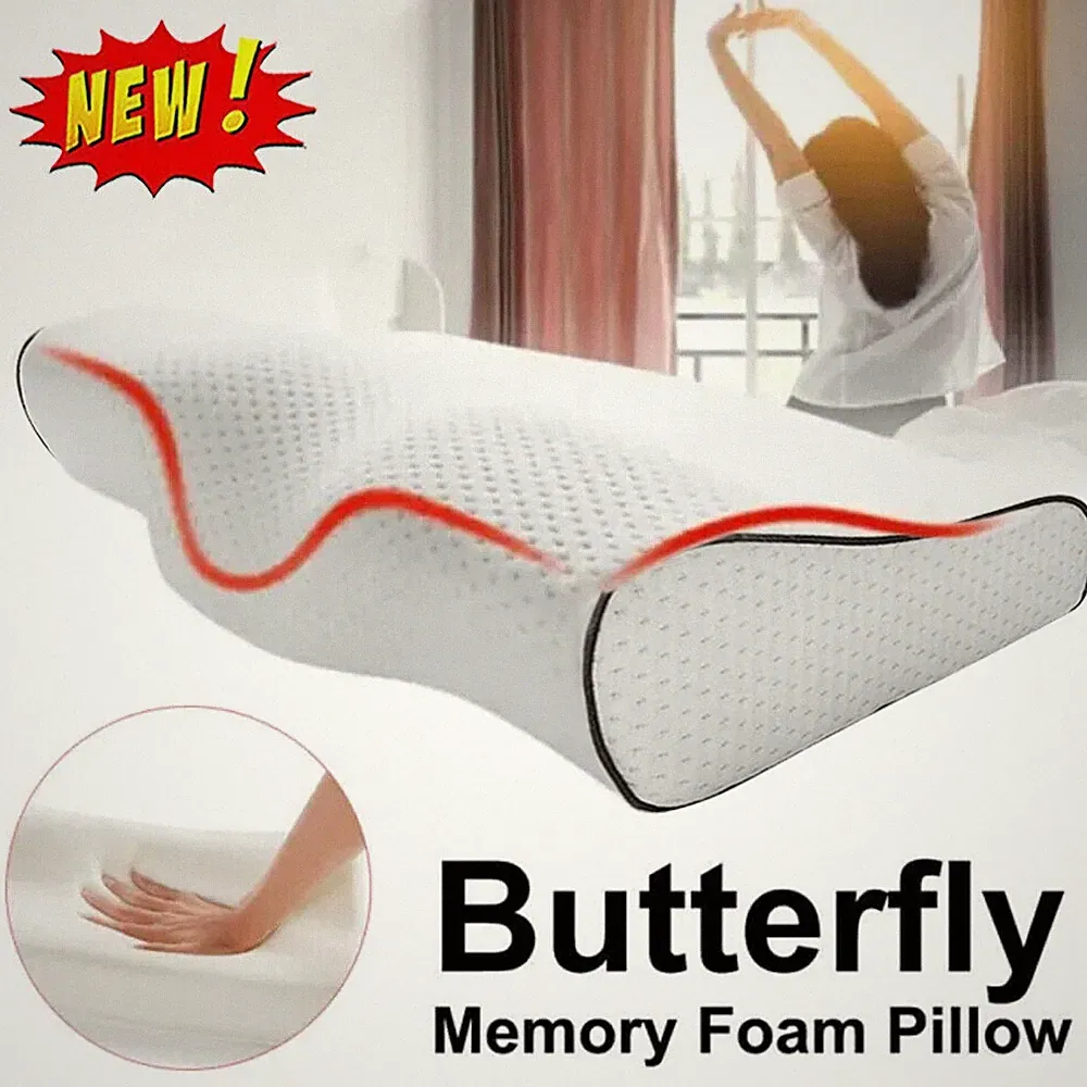 Memory Foam Kopfkissen Nackenkissen Orthopädisch Nackenstützkissen Schlafkissen