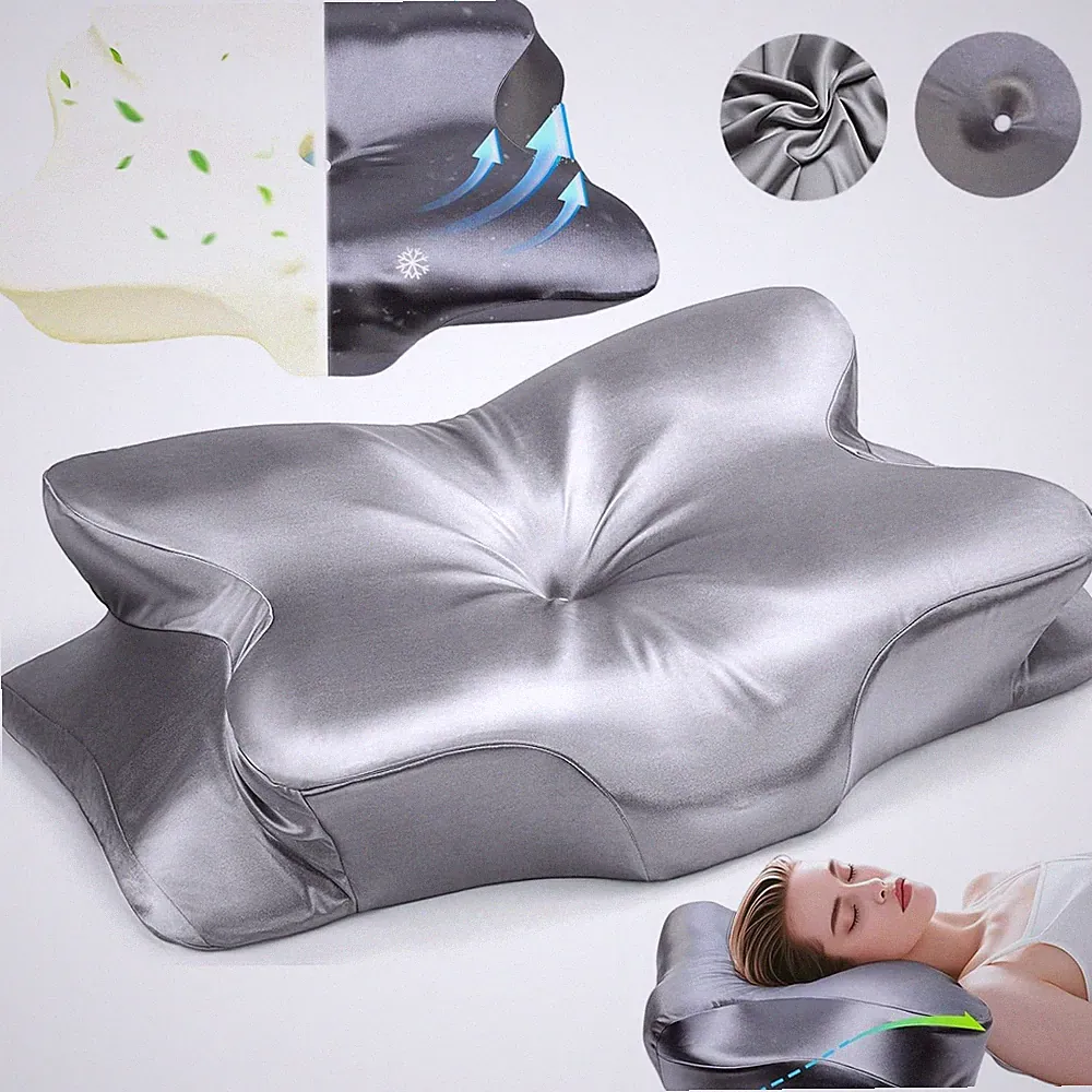 Memory Foam Kopfkissen Nackenkissen Orthopädisch Schlafkissen Nackenstützkissen