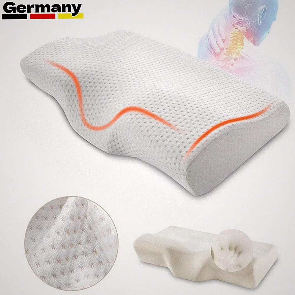 Memory Foam Kopfkissen Nackenkissen Orthopädisch Schlafkissen Nackenstützkissen