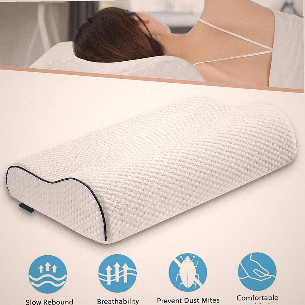 Memory Foam Kopfkissen Nackenstützkissen Schlafkissen Bett Antischnarchkissen