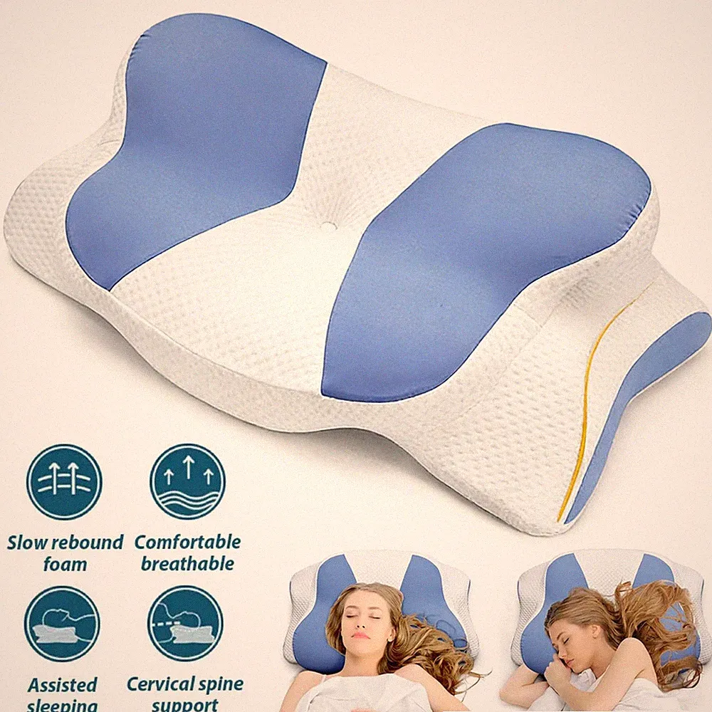 Memory Foam Kopfkissen Schlafkissen Nackenkissen Orthopädisch Nackenstützkissen