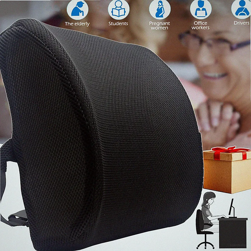 Memory Foam Lendenkissen Rückenkissen Orthopädische Autositz Lendenwirbelkissen