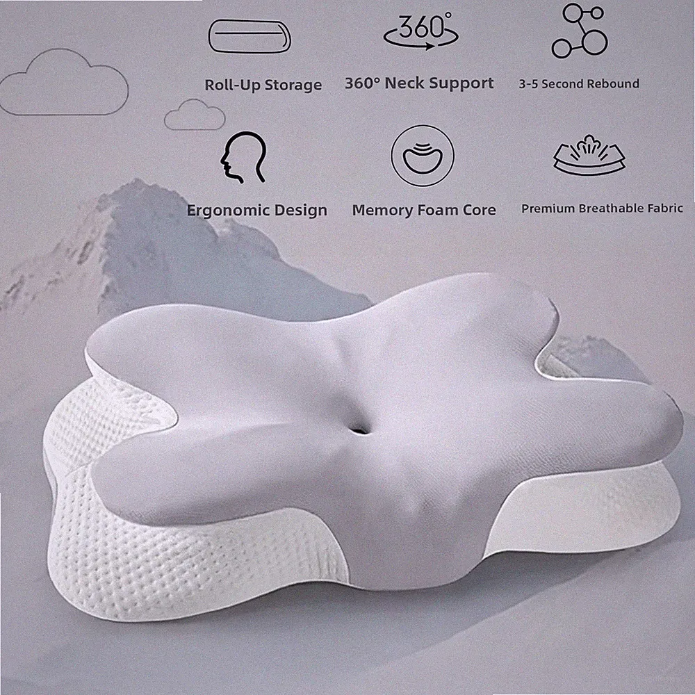 Memory Foam Nackenkissen Ergonomisch Orthopädisches Kissen Schmetterlingskisse