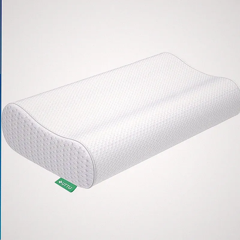 Memory Foam Nackenkissen Ergonomisch Verstellbar 60x35x13/11cm für