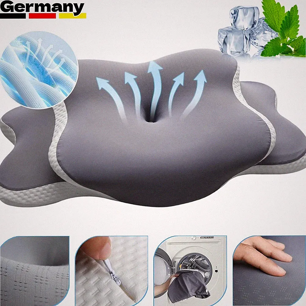 Memory Foam Nackenkissen mit zwei Höhen 9 cm 14 cm für verschiedene Schläfer