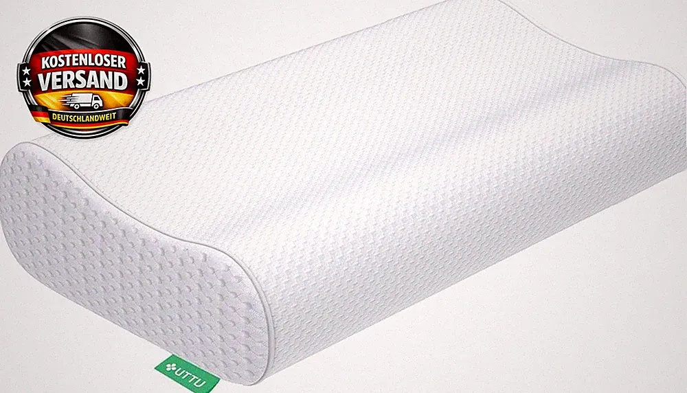 Memory Foam Nackenkissen verstellbar für Nackenschmerzen, ergonomisch, atmungsak