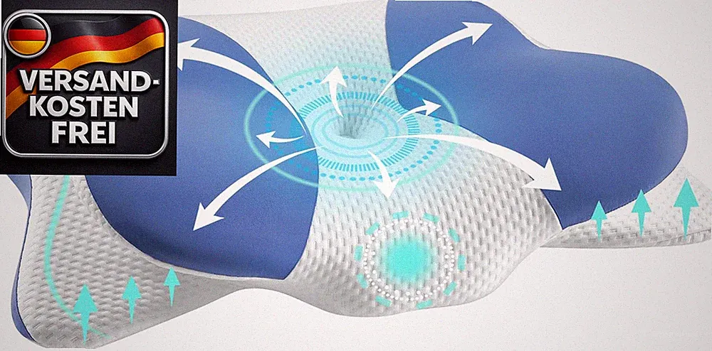 Memory Foam Nackenstützkissen für Nackenschmerzen, ergonomisch, abnehmbare Hülle