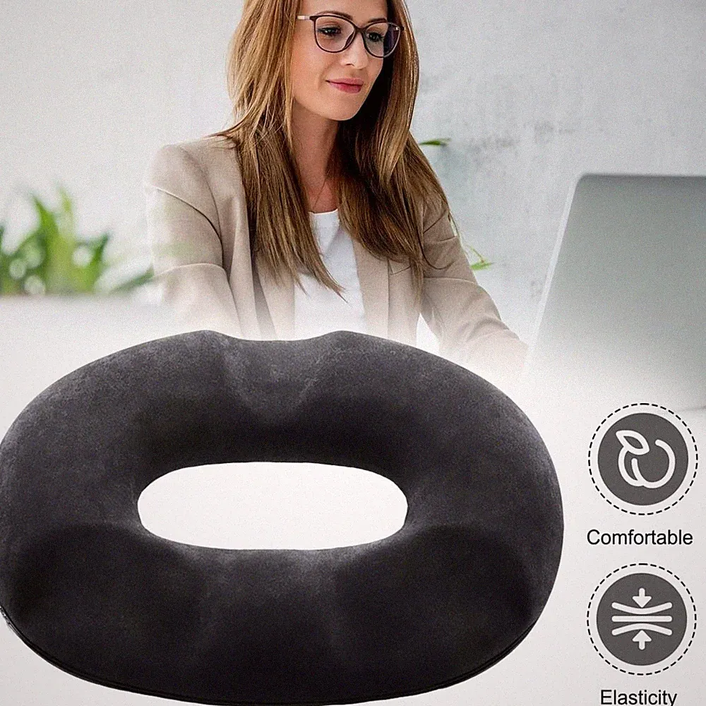 Memory Foam Orthopädisches Kissen Rund Steißbeinkissen Hämorrhoiden Sitzkissen