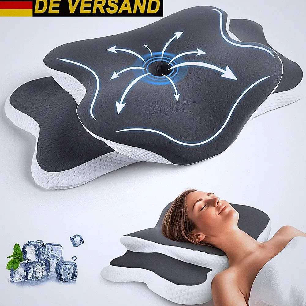 Memory Foam Orthopädisches Viscoschaum Nackenstützkissen Nackenkissen Kopfkissen