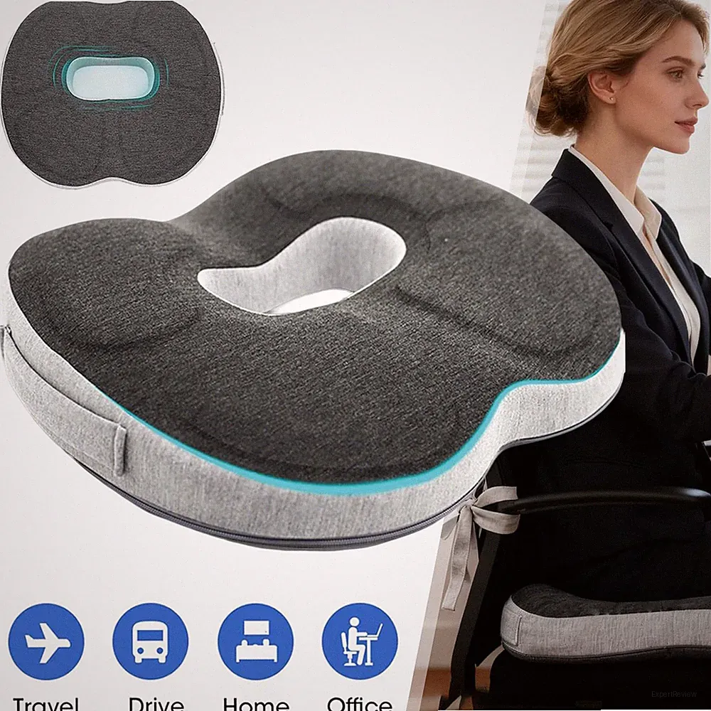 Memory Foam Sitzkissen Orthopädisch Sitzkissen Hämorrhoiden Sitzkissen mit Loch