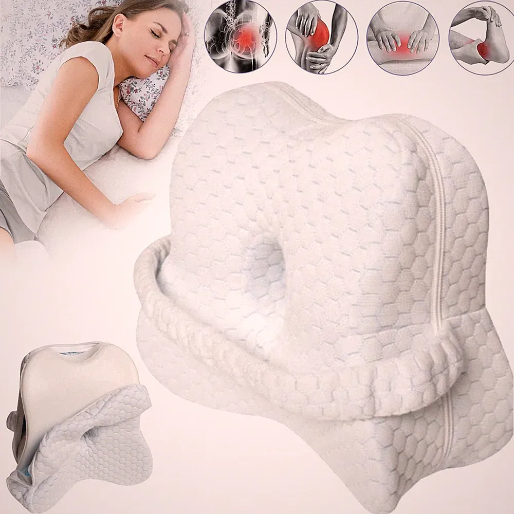 Memory Schaum Beinkissen Seitenschläfer Kniekissen Ergonomisch Kniestützkissen