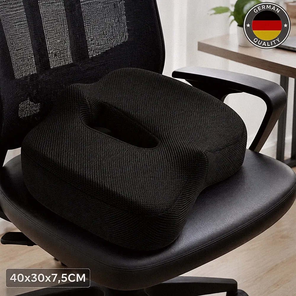 Memory-Schaum Keilkissen Sitzkissen Orthopädisches Stuhlkissen Atmungsaktiv