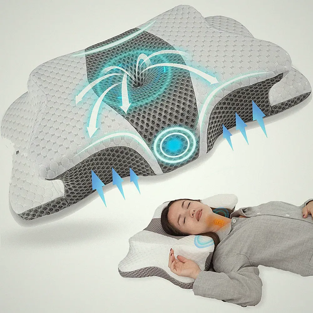 Memory Schaum Memory Foam Kissen Reisekissen Nackenstütze Ergonomisches Waschbar