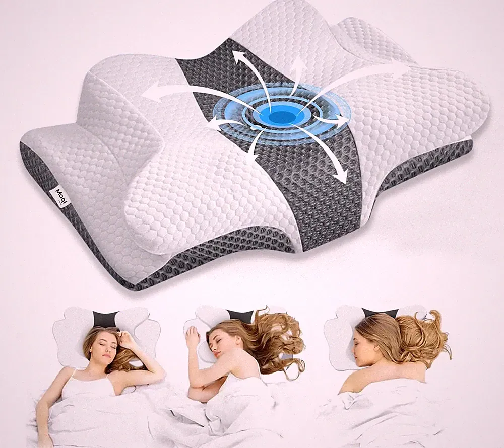 Memory Schaum Memory Foam Kissen Reisekissen Nackenstütze Weich Atmungsaktiver