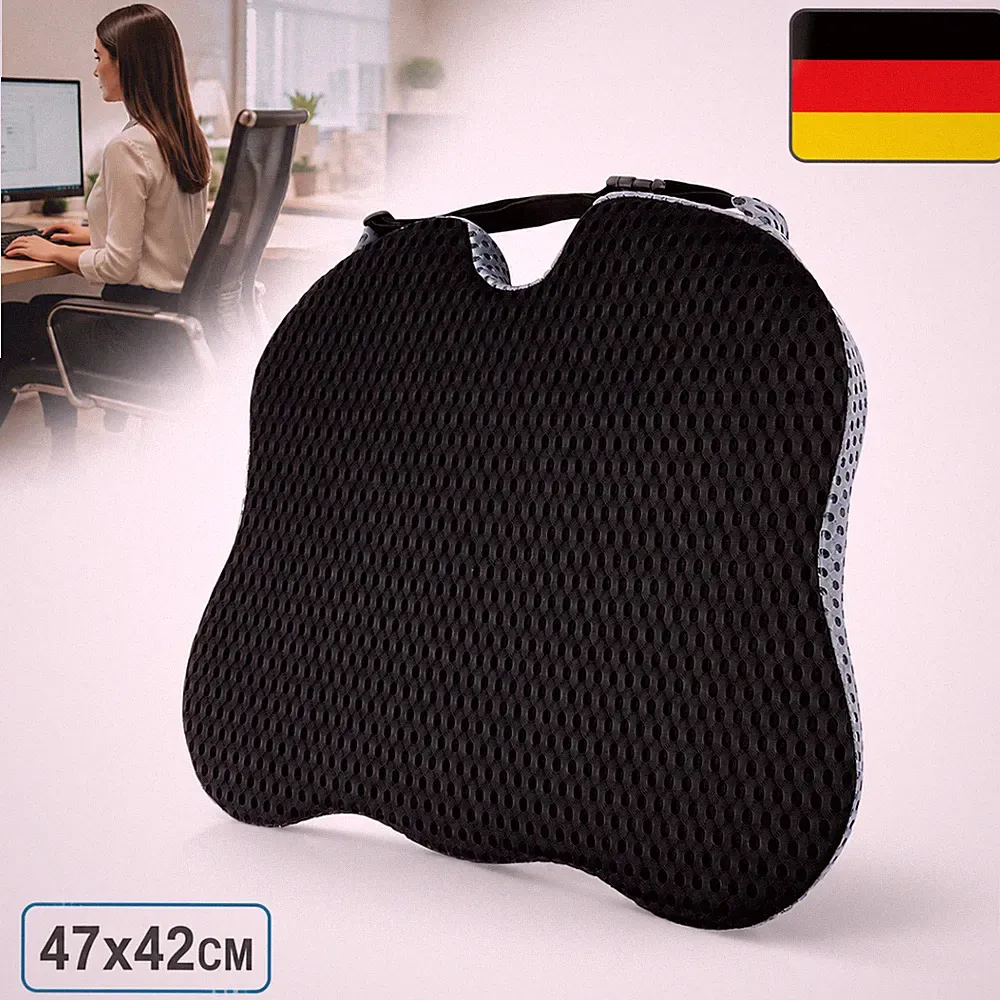 Memory-Schaum Sitzkissen Orthopädisches Keilkissen Verstellbarem Sitzerhöhung DE