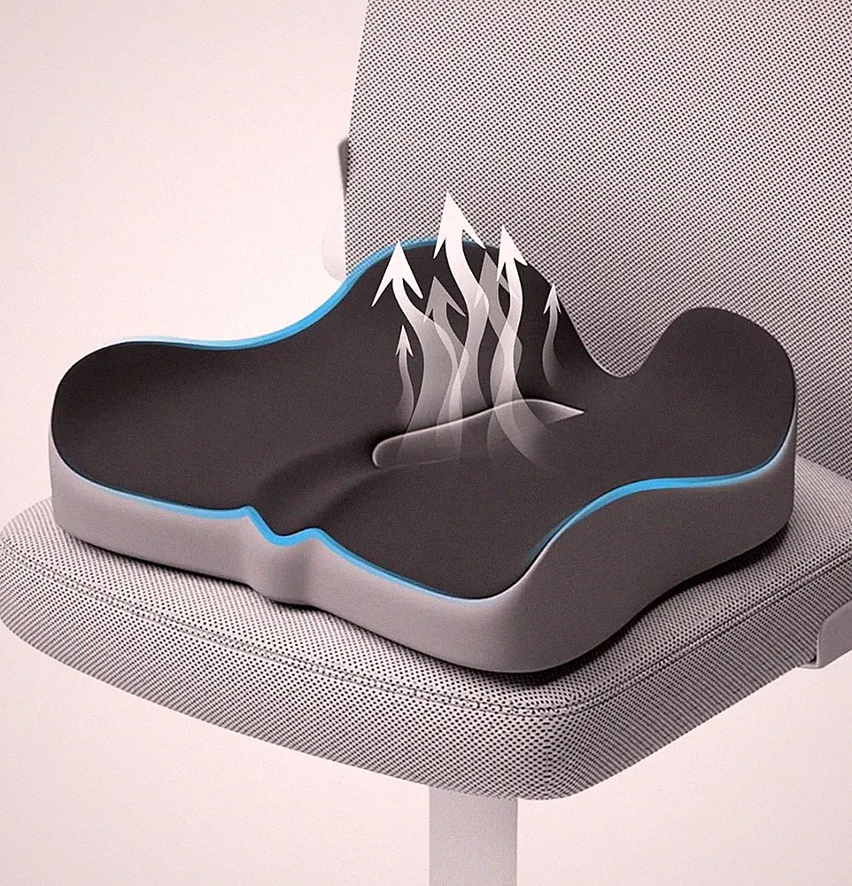 Memory Schaum Sitzkissen Stuhlkissen Orthopädisch Ergonomisch Bequem Bei Ischias
