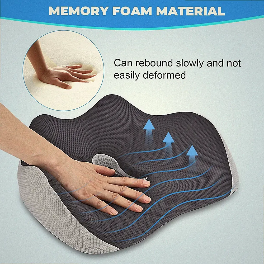 Memory Sitzkissen Bürostuhl Ergonomisches Sitzkissen Orthopädisch Autositzkissen