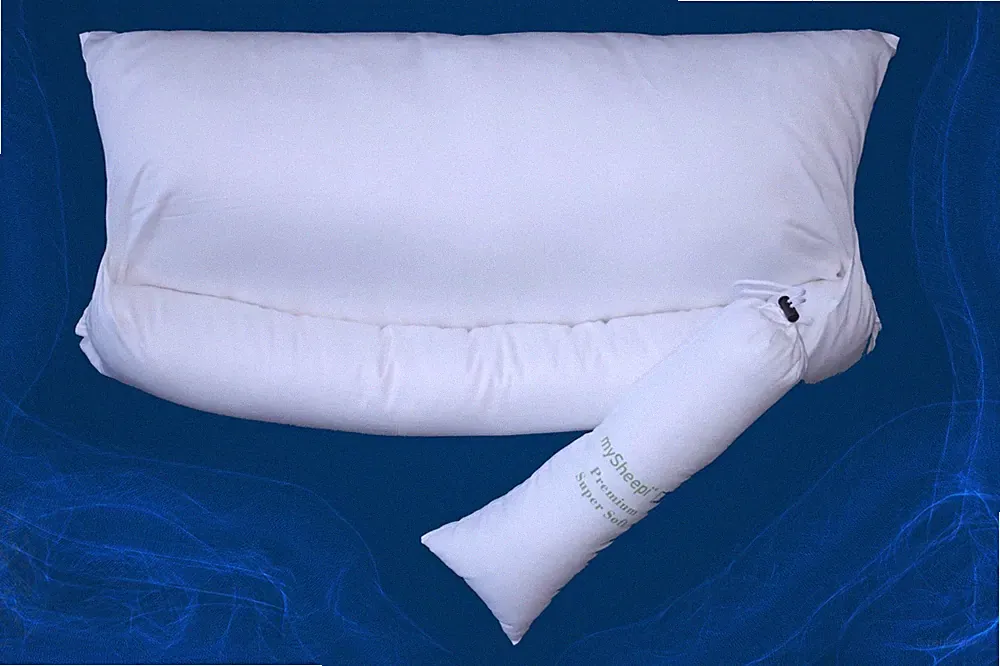 MySheepi ●orthopädisches Kopfkissen ✷ 80x40cm ►Nackenkissen✭ anpassbar ✭BEQUEM✭