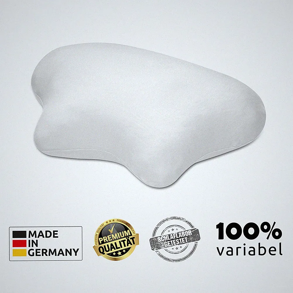 Nachtwaechter Premium CPAP + Seitenschläfer Kissen LINA - variabel in Höhe