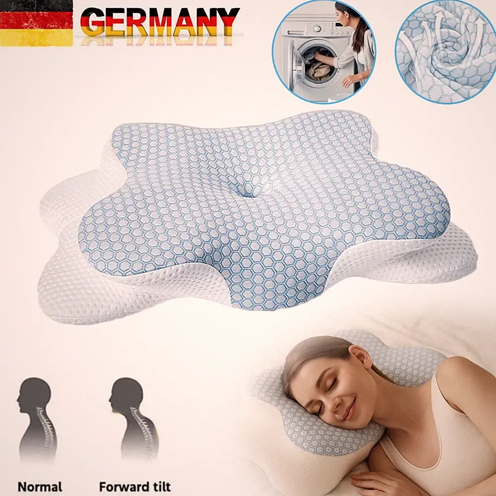 Nacken Therapiekissen Memory Foam Orthopädisches Ergonomisch Anti Schnarch