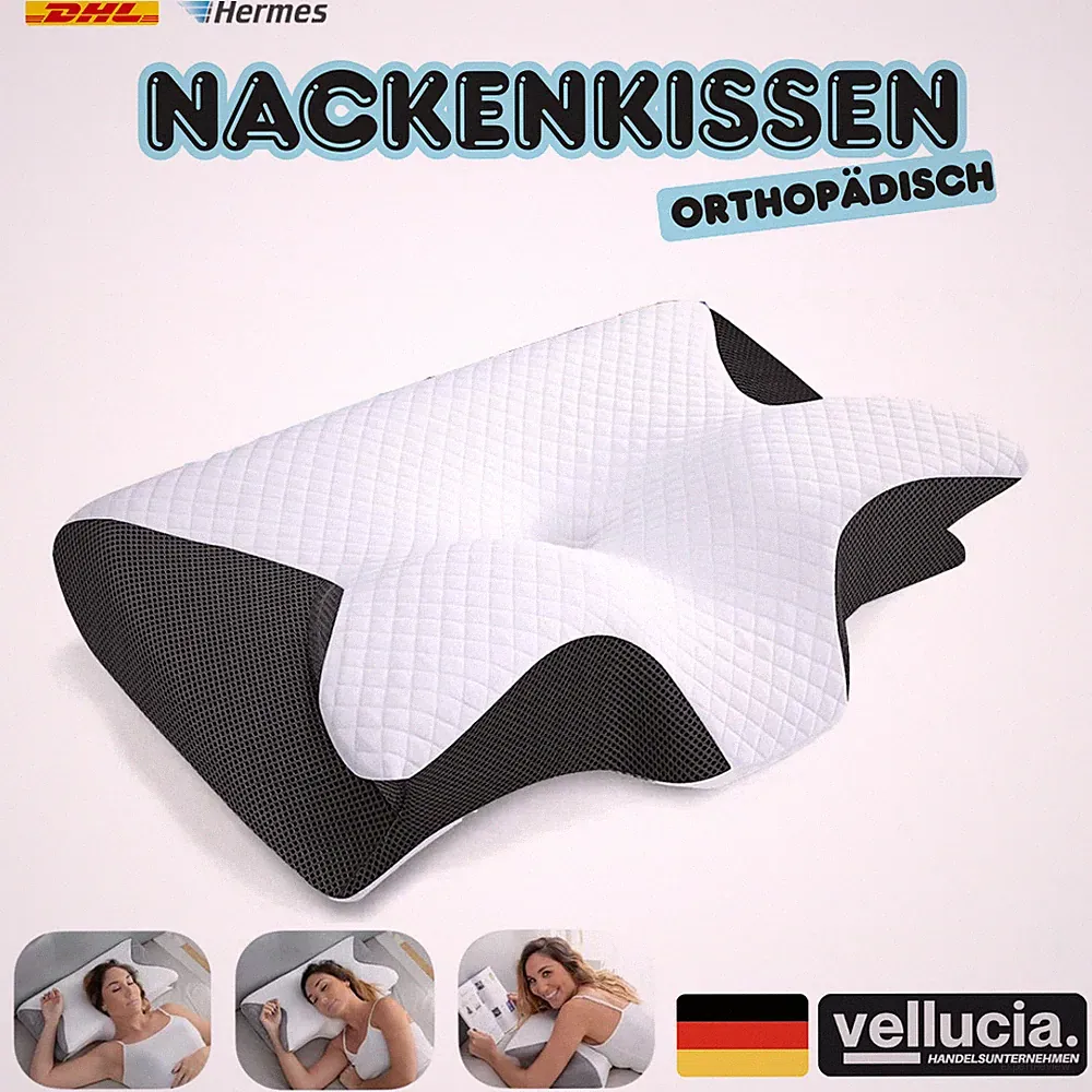 ⭐⭐⭐Nacken Therapiekissen Memory Schaum Anthrazit Orthopädisch Ergonomisch