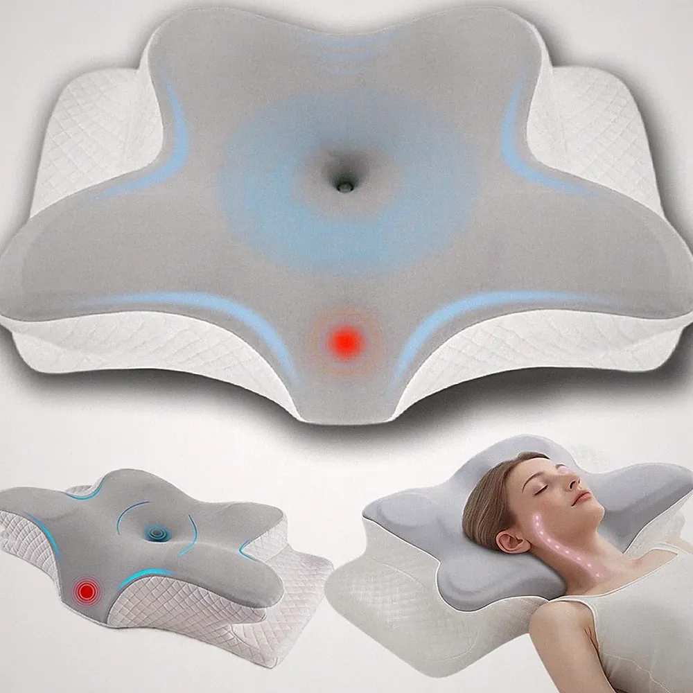 Nacken Therapiekissen Memory Schaum Orthopädisch Ergonomisch Schmerzen Kissen.
