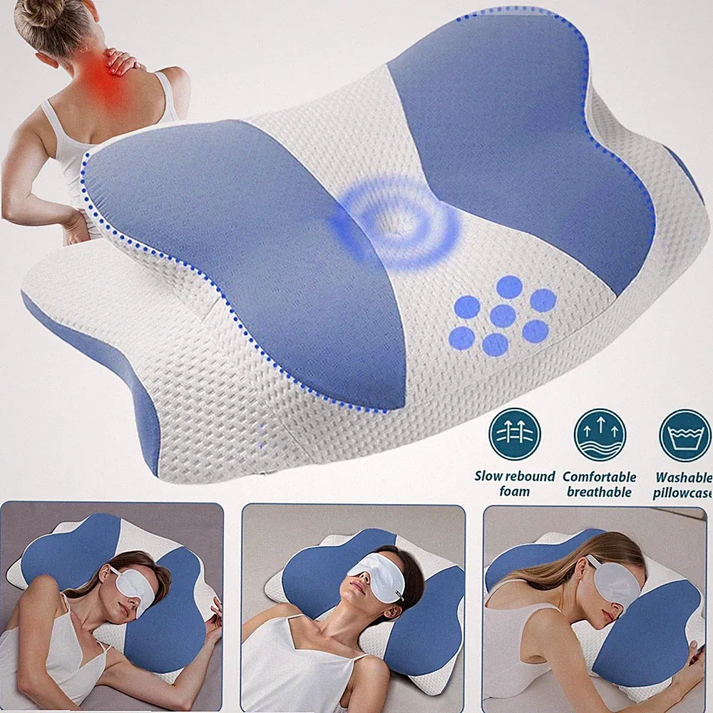 Nacken Therapiekissen Memory Schaum Orthopädisch Kissen Ergonomisch Schmerzen