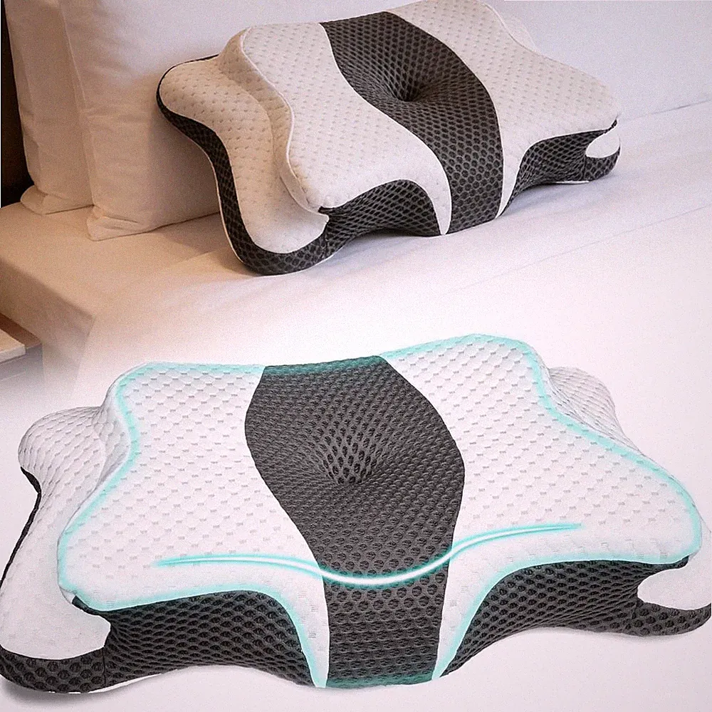 Nacken Therapiekissen Orthopädisch Kissen Ergonomisch Kopfkissen für Schmerzen