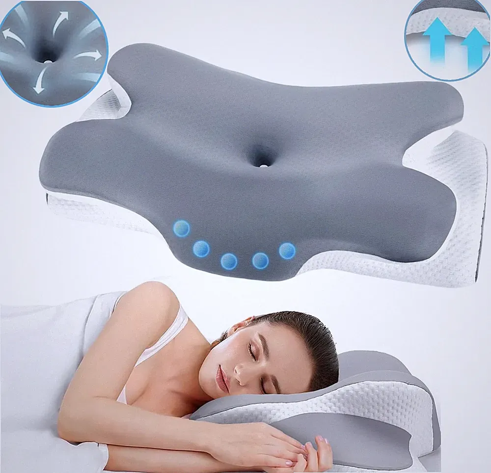 Nackenkissen Ergonomisches Seitenschläferkissen Memory Foam Kissen Schlafkissen
