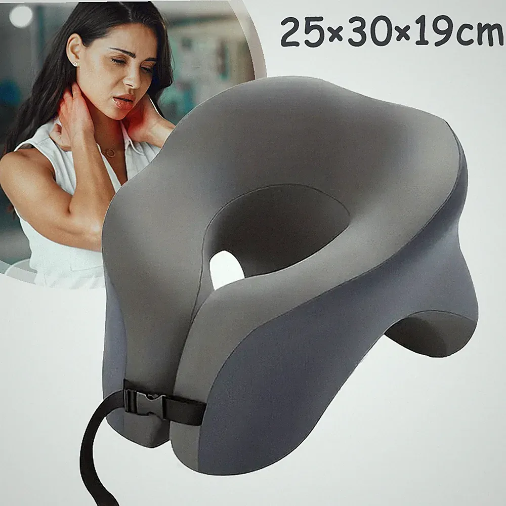 Nackenkissen Flugzeug Reisekissen Memory Foam, Orthopädisches Nackenhörnchen