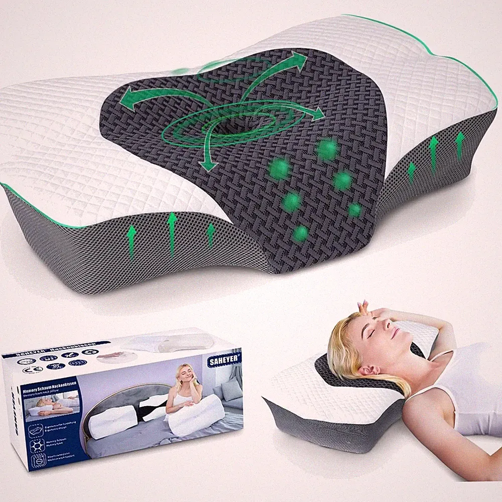 Nackenkissen Kopfkissen Memory Foam ergonomisch orthopädisch