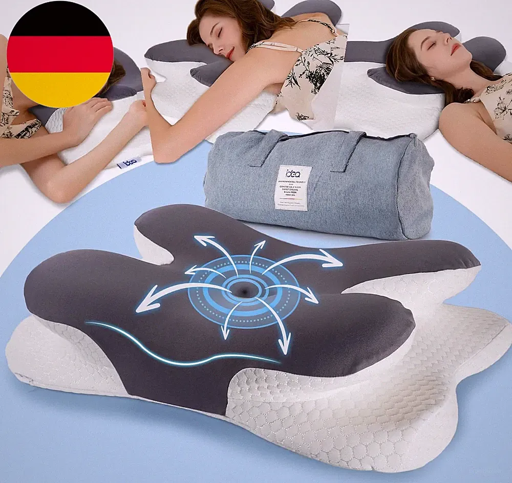 Nackenkissen Kopfkissen, Memory Foam Ergonomisches Orthopädisches Kissen, Kopfki
