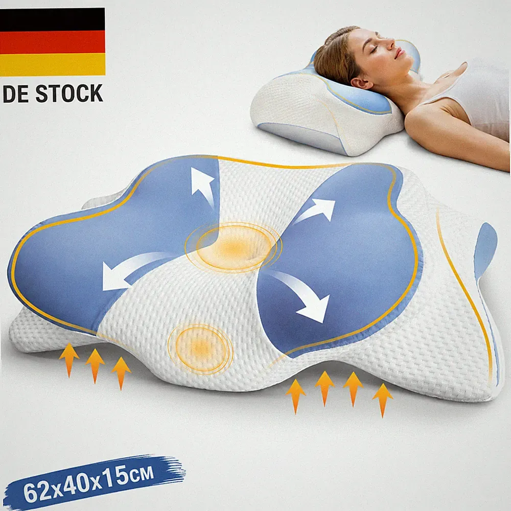 Nackenkissen Kopfkissen Memory Foam Für Rückenschläfer Ergonomisches Kissen DE