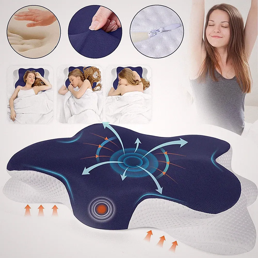 Nackenkissen Kopfkissen Memory Foam Kissen Nackenstützkissen Anti SchnarchKissen
