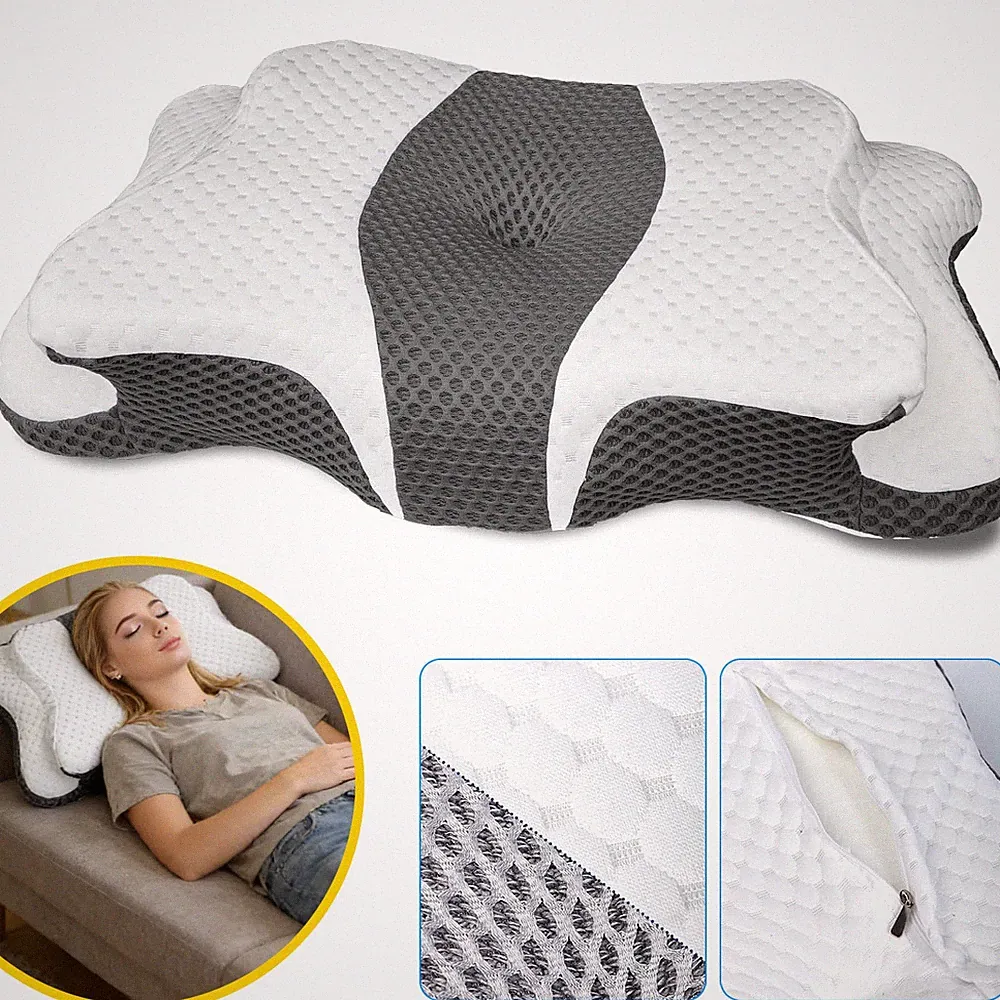 Nackenkissen Kopfkissen Memory Foam Kissen Nackenstützkissen für Nackenschmerzen