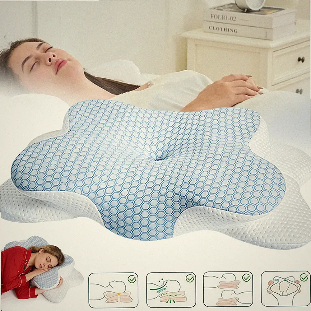 Nackenkissen Kopfkissen Memory Foam Kissen Orthopädisches Seitenschläferkissen