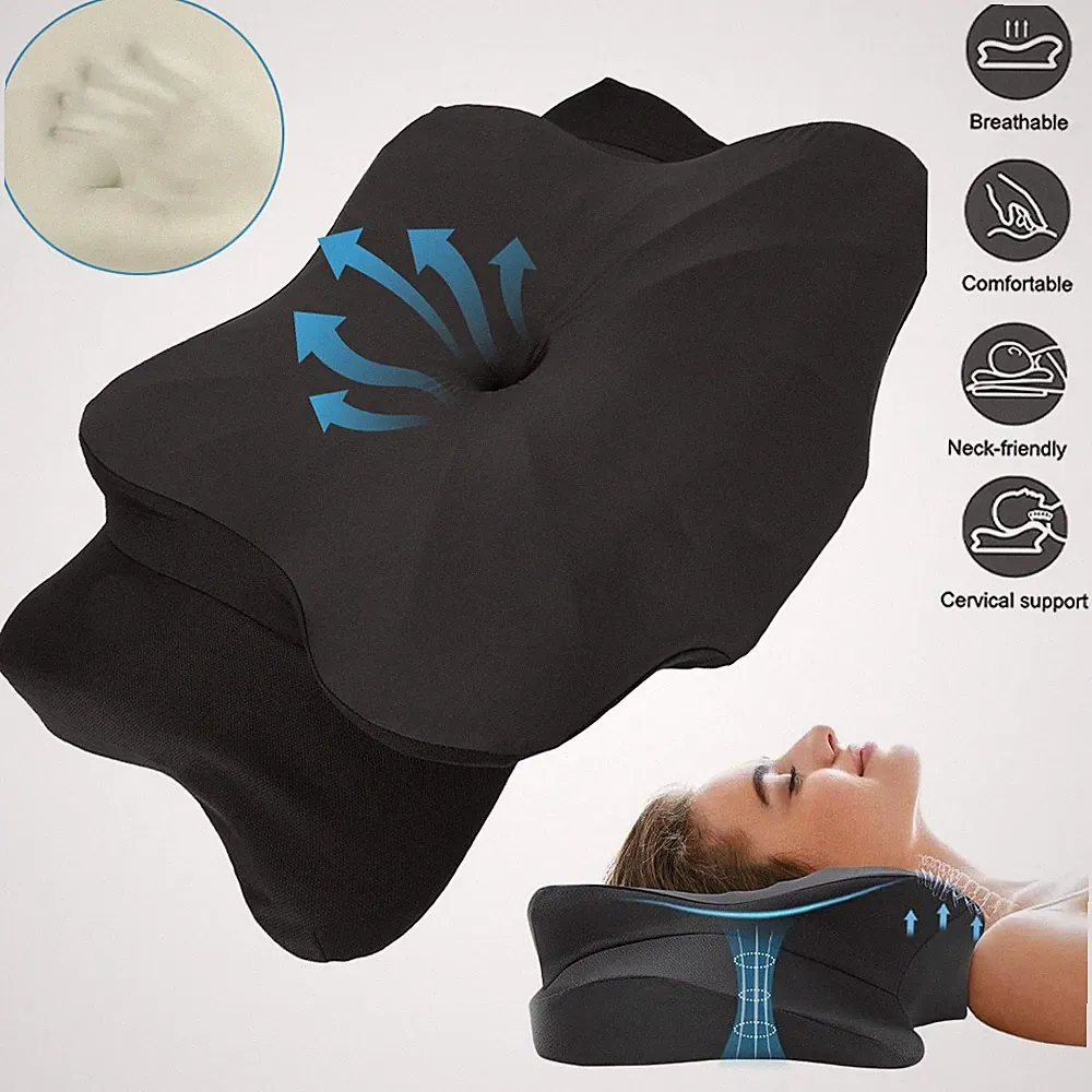 Nackenkissen Kopfkissen Memory Foam Kissen Schlafkissen Orthopädisches Kissen